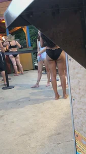 Party girls in bikinis, thongs and swimsuits