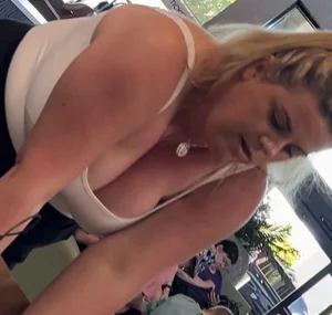 Heavier Milf Showing Off Her Massive Milkers