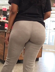 OC. Pretty black girl with great cheeks in gray sweatpants