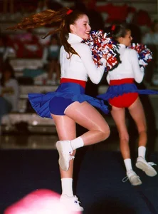 Candid cheerleaders