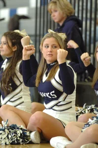 Candid cheerleaders
