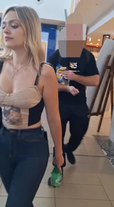Stunning blonde with nice ass and great tits
