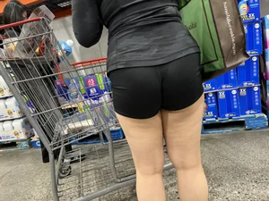 Sexy Asian in shorts