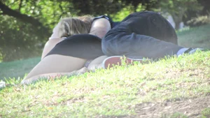 Bunch of sexy girls upskirted at parks showing their panties and asses