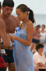 Beach voyeur girls in bikinis, thongs and topless