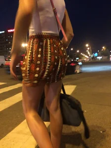 Hot Legs in Shorts And Booty Closeup Creepshots Gallery - on a Subway Escalator and on a Crosswalk