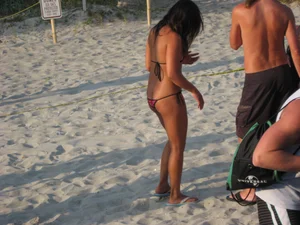 Mix of candid girls at the beach and in bikinis