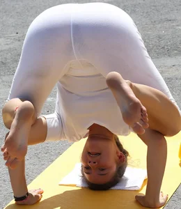Candid yoga girls