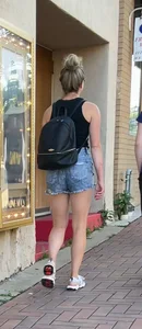 Short Shorts Outside Movie Theater