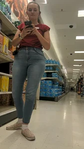 Target chick filling out some jeans