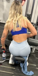 Blonde in Sports Bra at the Gym (Not OC)