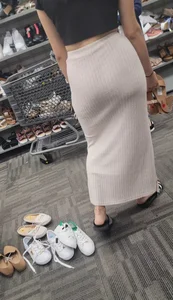 Fine Latina Ass In dress with visible thong  / Not OC