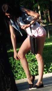 Young Girl Hot Candid in a Park