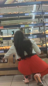 Epic PAWG in red TikTok leggings gave me a show
