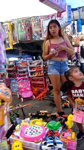 Latin teen with cute braces in shorts…
