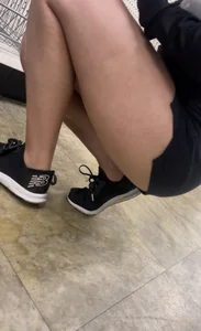 Sexy lightskin girl in shorts