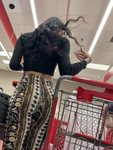 [OC] Tight College Chick with a Booty in Patterned Flare Leggings