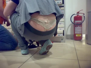 Huge collection of whale tails, ass cracks and panty peeks in public
