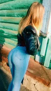 Hot and firm booty in tight jeans