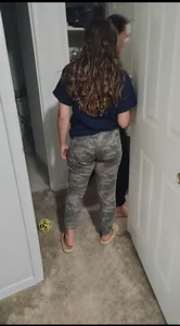 Hot Stocky Candid Girl in Camo Pants Home Creepshots Gallery