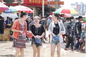 Water Festival girls in Thailand