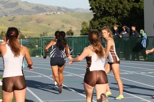 Candid track and field girls