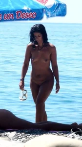 Nude beach and topless girls