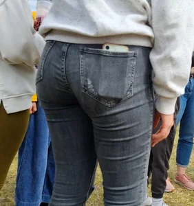 Tight ass in black jeans