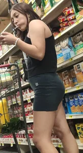 Sexyass eating sport shorts at store! Pt. 1
