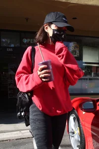 Vanessa Hudgens with GG Magree seen outside Earthbar in West Hollywood