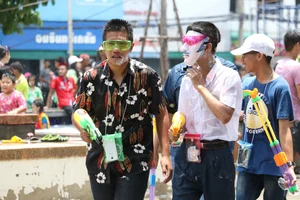 Water Festival girls in Thailand