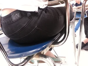 College girls in class