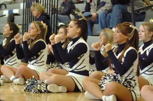 Candid cheerleaders