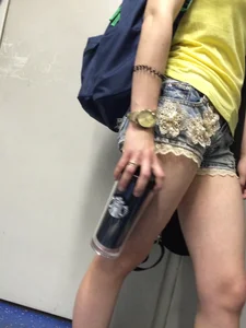 Teen JB Subway Candid - Lacey Shorts