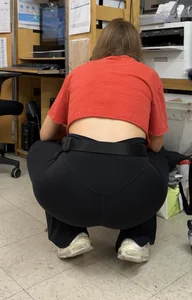 Redhead squatting and working part 12