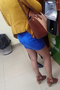 Candid girls in skirts and short dresses