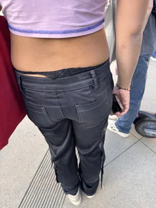 [OC] Tight College Chick with a Booty in Patterned Flare Leggings