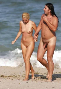 Nude beach and topless girls