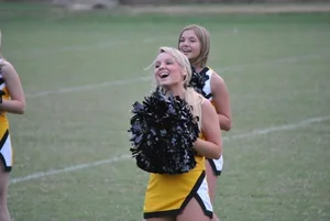 Candid cheerleaders