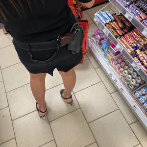 Skinny Legs in High Heeled Shoes Store Creepshot