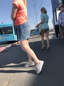 Milf in Denim Skirt With Nice Legs Street Creepshots Archive