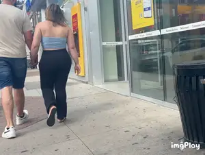 Thick Portuguese Baddie with a BBL in spandex flares