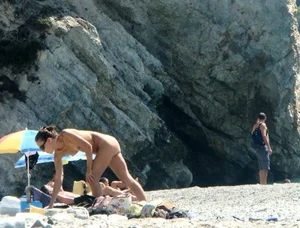 Nude beach and topless girls
