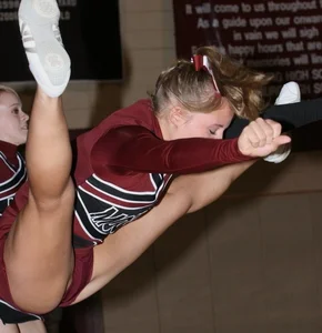 Candid cheerleaders