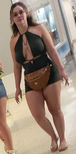By popular demand, thick teen at mall