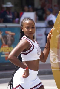 Candid cheerleaders