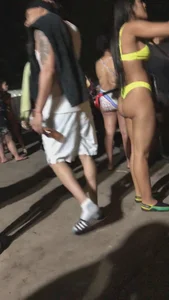 Party girls in bikinis, thongs and swimsuits