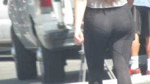 Teen VPL Black Tights