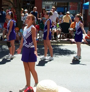 Candid cheerleaders