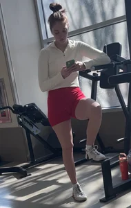 College Gym Girls (PART 40) RED SHORTS Edition